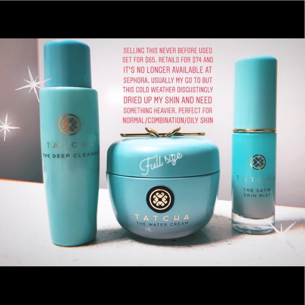 Tatcha Moisturizer, Cleanser, and Skin Mist